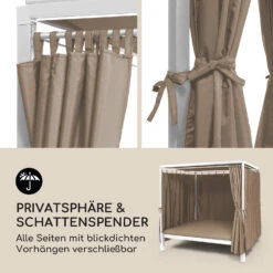 Senator Lounge Gartenliege 188x208x205cm Sonnendach Polyester Stahl 13 Senator Lounge Gartenliege 188x208x205cm Sonnendach Polyester Stahl -Gartendekorations Geschäft 10032569 de 0005 logo