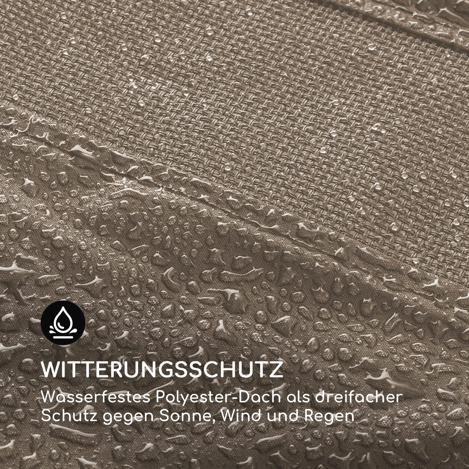 Senator Lounge Gartenliege 188x208x205cm Sonnendach Polyester Stahl 6 Senator Lounge Gartenliege 188x208x205cm Sonnendach Polyester Stahl – Bild 6