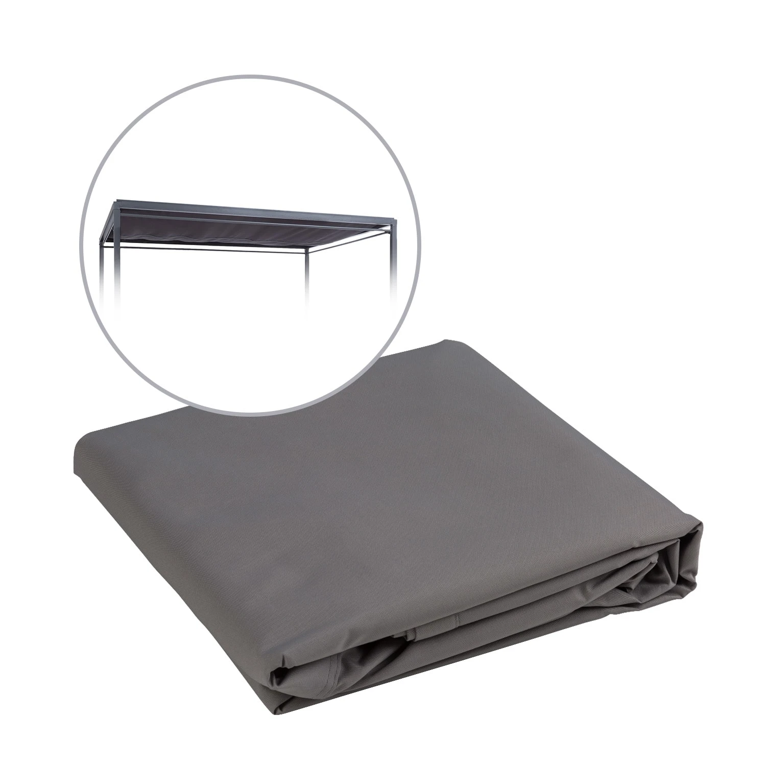 Senator Ersatzdach Sonnenschutz Polyester Wasserdicht Grau 1 Senator Ersatzdach Sonnenschutz Polyester Wasserdicht Grau