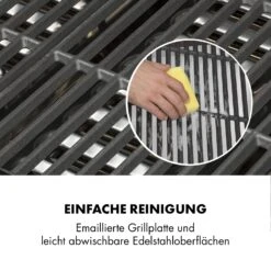 Highgrade 4 IB Gasgrill 6 Brenner 19,8 KW 71x46cm Grill Edelstahl -Gartendekorations Geschäft 10032580 de 0010 logo