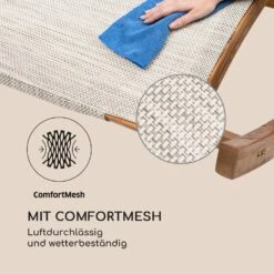 Mauritius Schwingliege Mit Dach ComfortMesh 180kg Max.wetterfest Creme 12 Mauritius Schwingliege Mit Dach ComfortMesh 180kg Max.wetterfest Creme -Gartendekorations Geschäft 10032587 de 0004 logo
