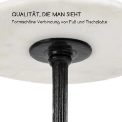 Patras-XS Bistro-Tisch Marmortischplatte Ø30cm Gusseiserner Standfuß -Gartendekorations Geschäft 10033238 de 0006 logo