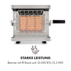 Crossfire Vertikaler Gasgrill 800°C Infrarot-Brenner 12.000 BTU Silber -Gartendekorations Geschäft 10033288 de 0003 logo