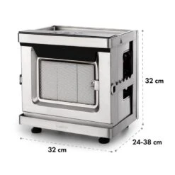 Crossfire Vertikaler Gasgrill 800°C Infrarot-Brenner 12.000 BTU Silber -Gartendekorations Geschäft 10033288 yy 0011 logo Klarstein Crossfire Vertikaler Gasgrill silber reedit