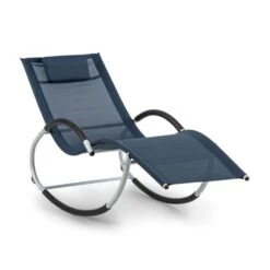 Westwood Rocking Chair Schaukelliege Ergonomisch Aluminium Dunkelblau