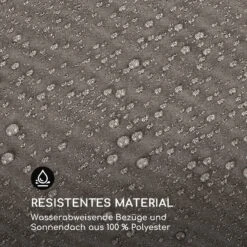 Eremitage Double Sunbed 2 Pers Stahl-Rahmen Sonnendach Vorhänge Taupe -Gartendekorations Geschäft 10033316 de 0009 logo