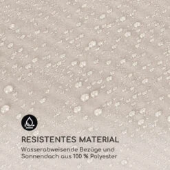 Eremitage Double Sunbed 2 Pers Stahl-Rahmen Sonnendach Vorhänge Creme -Gartendekorations Geschäft 10033317 de 0009 logo