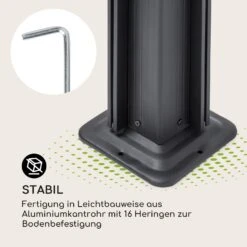 Pantheon Cortina Pavillon Mit Dach 3x4m 4 Seitenteile Beige -Gartendekorations Geschäft 10033318 de 0006 logo