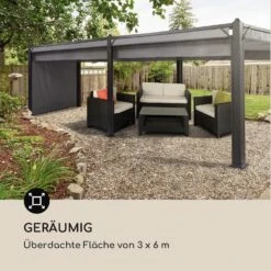 Pantheon Cortina Pavillon Mit Dach 3x6m 4 Seitenteile Grau -Gartendekorations Geschäft 10033321 de 0004 logo