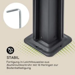 Pantheon Cortina Pavillon Mit Dach 3x6m 4 Seitenteile Grau -Gartendekorations Geschäft 10033321 de 0006 logo