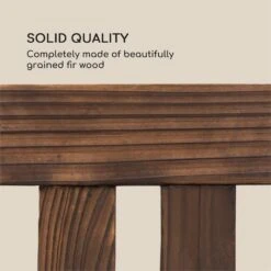 Murnau Gartenbank Flammenbehandeltes Tannenholz Braun -Gartendekorations Geschäft 10033354 yy 0004 logo Blumfeldt Murnau Gartenbank Tannenholz braun