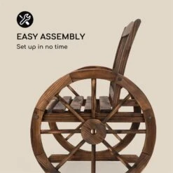 Murnau Gartenbank Flammenbehandeltes Tannenholz Braun -Gartendekorations Geschäft 10033354 yy 0006 logo Blumfeldt Murnau Gartenbank Tannenholz braun