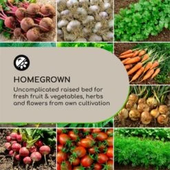 Mammutgrow Hochbeet 76 X 65 X 37 Cm UV- Und Frostschutz Anthrazit -Gartendekorations Geschäft 10033360 yy 0003 logo Blumfeldt Mammutgrow Hochbeet anthrazit