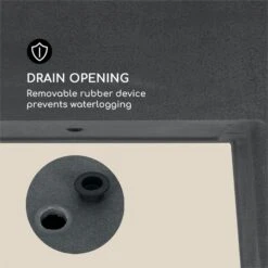 Mammutgrow Hochbeet 76 X 65 X 37 Cm UV- Und Frostschutz Anthrazit -Gartendekorations Geschäft 10033360 yy 0006 logo Blumfeldt Mammutgrow Hochbeet anthrazit