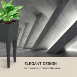 Mammutgrow Hochbeet 76 X 65 X 37 Cm UV- Und Frostschutz Anthrazit -Gartendekorations Geschäft 10033360 yy 0008 logo Blumfeldt Mammutgrow Hochbeet anthrazit