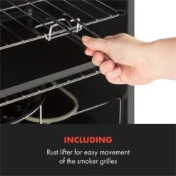 Flintstone Steel Räucherofen 1600 W Integriertes Thermometer Edelstahl -Gartendekorations Geschäft 10033372 yy 0006 logo Klarstein Flintstone Steel Raeucherofen Edelstahl