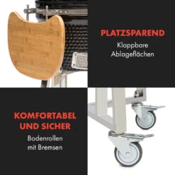 Queensize Kamado Grill Thermometer Abnehmbare Seitenteile Schwarz -Gartendekorations Geschäft 10033377 de 0007 logo