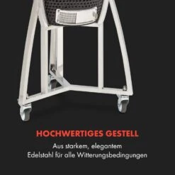 Queensize Kamado Grill Thermometer Abnehmbare Seitenteile Schwarz -Gartendekorations Geschäft 10033377 de 0008 logo