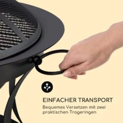 Pentos 2-in-1-Feuerschale Ø73cm Funkenschutz Ø60cm Grill Gusseisen 13 Pentos 2-in-1-Feuerschale Ø73cm Funkenschutz Ø60cm Grill Gusseisen -Gartendekorations Geschäft 10033380 de 0005 logo