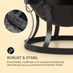 Pentos 2-in-1-Feuerschale Ø73cm Funkenschutz Ø60cm Grill Gusseisen 14 Pentos 2-in-1-Feuerschale Ø73cm Funkenschutz Ø60cm Grill Gusseisen -Gartendekorations Geschäft 10033380 de 0006 logo