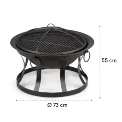 Pentos 2-in-1-Feuerschale Ø73cm Funkenschutz Ø60cm Grill Gusseisen 17 Pentos 2-in-1-Feuerschale Ø73cm Funkenschutz Ø60cm Grill Gusseisen -Gartendekorations Geschäft 10033380 yy 0009 logo