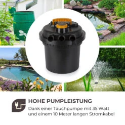 Aquaklar Teichdruckfilter-Set 11W UV-C Klärer 35W Pumpe 5 M Schlauch -Gartendekorations Geschäft 10033393 de 0004 logo