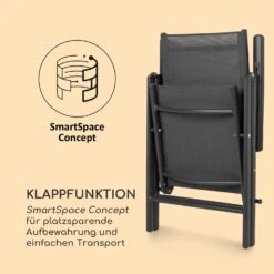 Almeria Klappstuhl 2er-Set 56,5 X 107 X 68 Cm ComfortMesh Aluminium -Gartendekorations Geschäft 10033400 de 0006 logo