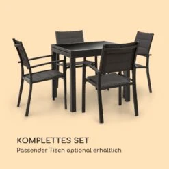 Torremolinos Gartenstühle 2 St. Aluminium ComfortMesh Dunkelgrau -Gartendekorations Geschäft 10033404 de 0008 logo