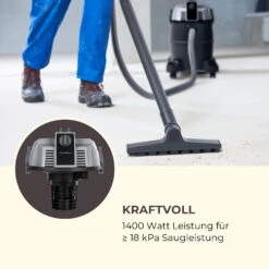 Lakeside Power Teichsauger Schlammsauger 1400W 18kPa 35l Tank Grau -Gartendekorations Geschäft 10033424 de 0005 logo