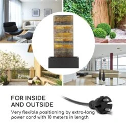 Raincastle Gartenbrunnen 12 LEDs 8W IPX8 Indoor & Outdoor -Gartendekorations Geschäft 10033428 yy 0003 logo Blumfeldt Raincastle Gartenbrunnen 12 LEDs