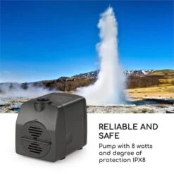 Raincastle Gartenbrunnen 12 LEDs 8W IPX8 Indoor & Outdoor -Gartendekorations Geschäft 10033428 yy 0008 logo Blumfeldt Raincastle Gartenbrunnen 12 LEDs