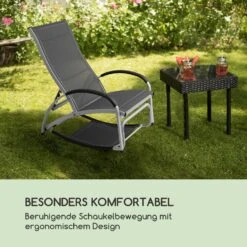 Beverly Wood Sonnenliege Schaukelstuhl Aluminium Grau -Gartendekorations Geschäft 10033454 de 0005 logo