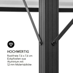 Pantheon Solid Sky Pavillon Mit Dach 3x3m Polycarbonat Aluminium -Gartendekorations Geschäft 10033455 de 0007 logo