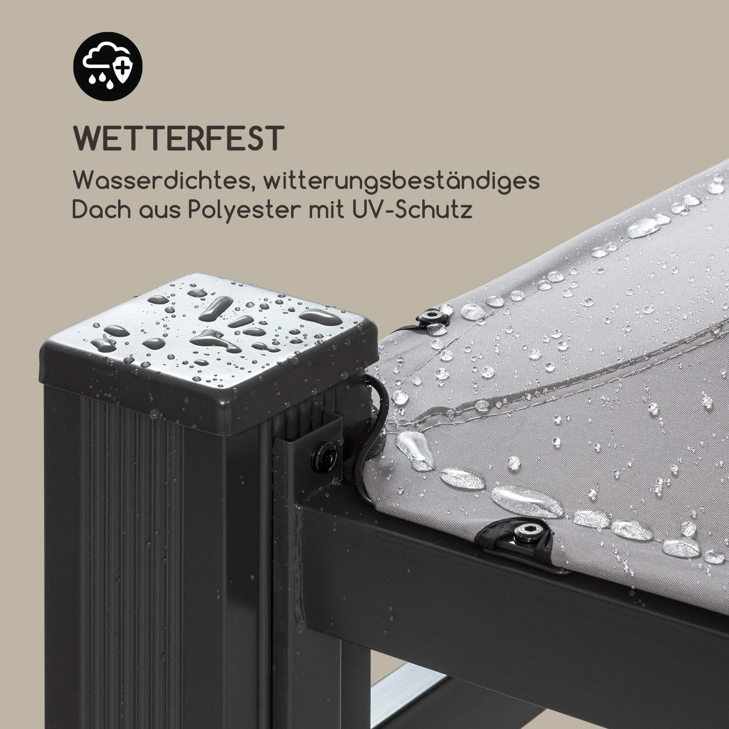 Pantheon Illumina Pavillon Mit Dach Polycarbonat Aluminium Schwarz 6 Pantheon Illumina Pavillon Mit Dach Polycarbonat Aluminium Schwarz – Bild 6