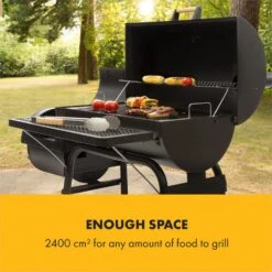 Beef Brisket Smoker Grill Holzkohlegrill/Smoker Edelstahl-Grill Mobil -Gartendekorations Geschäft 10033460 yy 0004 logo Klarstein Beef Brisket Smoker Grill schwarz