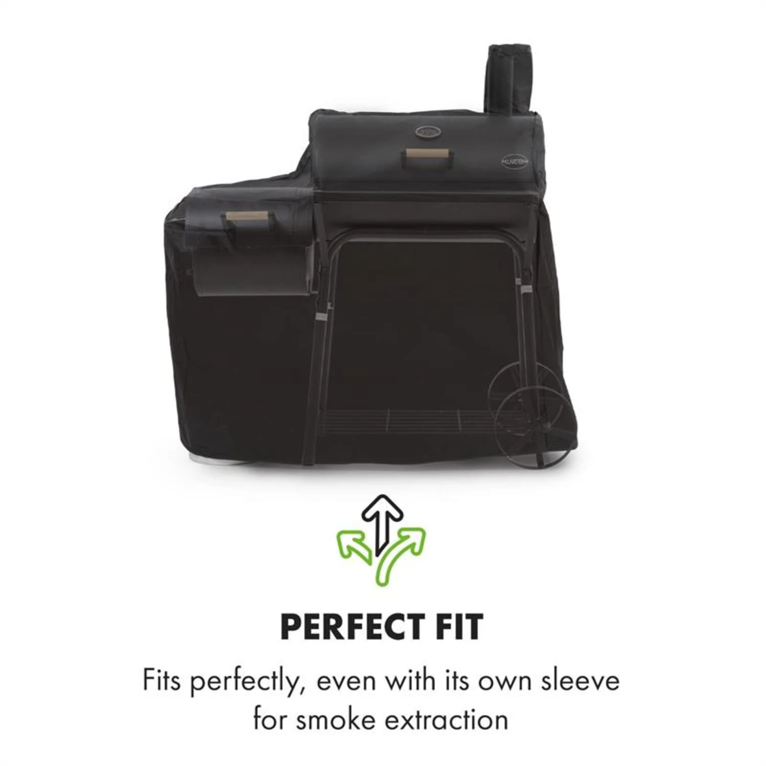 Beef Brisket Wetterschutzhaube Oxford Canvas Schwarz 2 Beef Brisket Wetterschutzhaube Oxford Canvas Schwarz – Bild 2