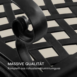 Pozzilli BL Gartenbank Aluminiumguss Witterungsbeständig Schwarz -Gartendekorations Geschäft 10033486 de 0003 logo