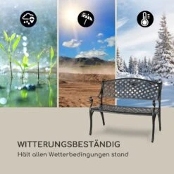 Pozzilli BL Gartenbank Aluminiumguss Witterungsbeständig Schwarz -Gartendekorations Geschäft 10033486 de 0004 logo