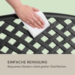 Pozzilli BL Gartenbank Aluminiumguss Witterungsbeständig Schwarz -Gartendekorations Geschäft 10033486 de 0007 logo