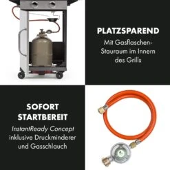 Gazooka 2.0T Gas BBQ Grill 2x3kW Brenner Edelstahl -Gartendekorations Geschäft 10033532 de 0005 logo