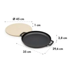 Tomahawk 3.1 S Brat & Back-Set Pfanne Pizzastein Ø29 Cm -Gartendekorations Geschäft 10033568 yy 0006 logo Klarstein Tomahawk Brat and Back Set