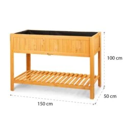 Altiplano Cubic Hochbeet 150 X 100 X 50 Kiefer Gartenvlies ErgoGrow -Gartendekorations Geschäft 10033604 yy 0009 logo Blumfeldt Altiplano Cubic Hochbeet 150x100x50