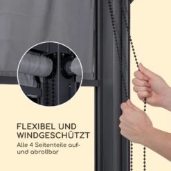 Grandezza Cortina Gartenpavillon 3x4m 4 Seitenteile Dunkelgrau -Gartendekorations Geschäft 10033607 de 0003 logo