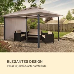 Grandezza Cortina Gartenpavillon 3x4m 4 Seitenteile Beige -Gartendekorations Geschäft 10033608 de 0006 logo