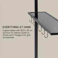 Steakhouse Al Sur Pavillon 244x260x152cm 160 G Flammhemmend Stahl Grau -Gartendekorations Geschäft 10033609 yy 0003 logo Blumfeldt Steakhouse al Sur Pavillon grau