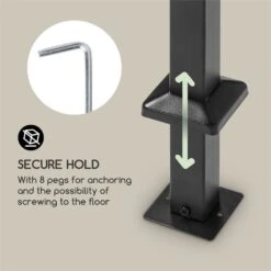 Steakhouse Al Sur Pavillon 244x260x152cm 160 G Flammhemmend Stahl Grau -Gartendekorations Geschäft 10033609 yy 0005 logo Blumfeldt Steakhouse al Sur Pavillon grau