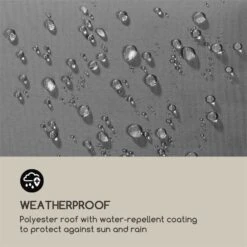 Steakhouse Al Sur Pavillon 244x260x152cm 160 G Flammhemmend Stahl Grau -Gartendekorations Geschäft 10033609 yy 0006 logo Blumfeldt Steakhouse al Sur Pavillon grau