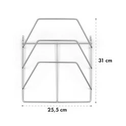 Vendetta 3.0 TI Rack Verchromter Stahl Einfach Anzubringen Zubehör -Gartendekorations Geschäft 10033618 yy 0004 logo Klarstein Vendetta TI Rack