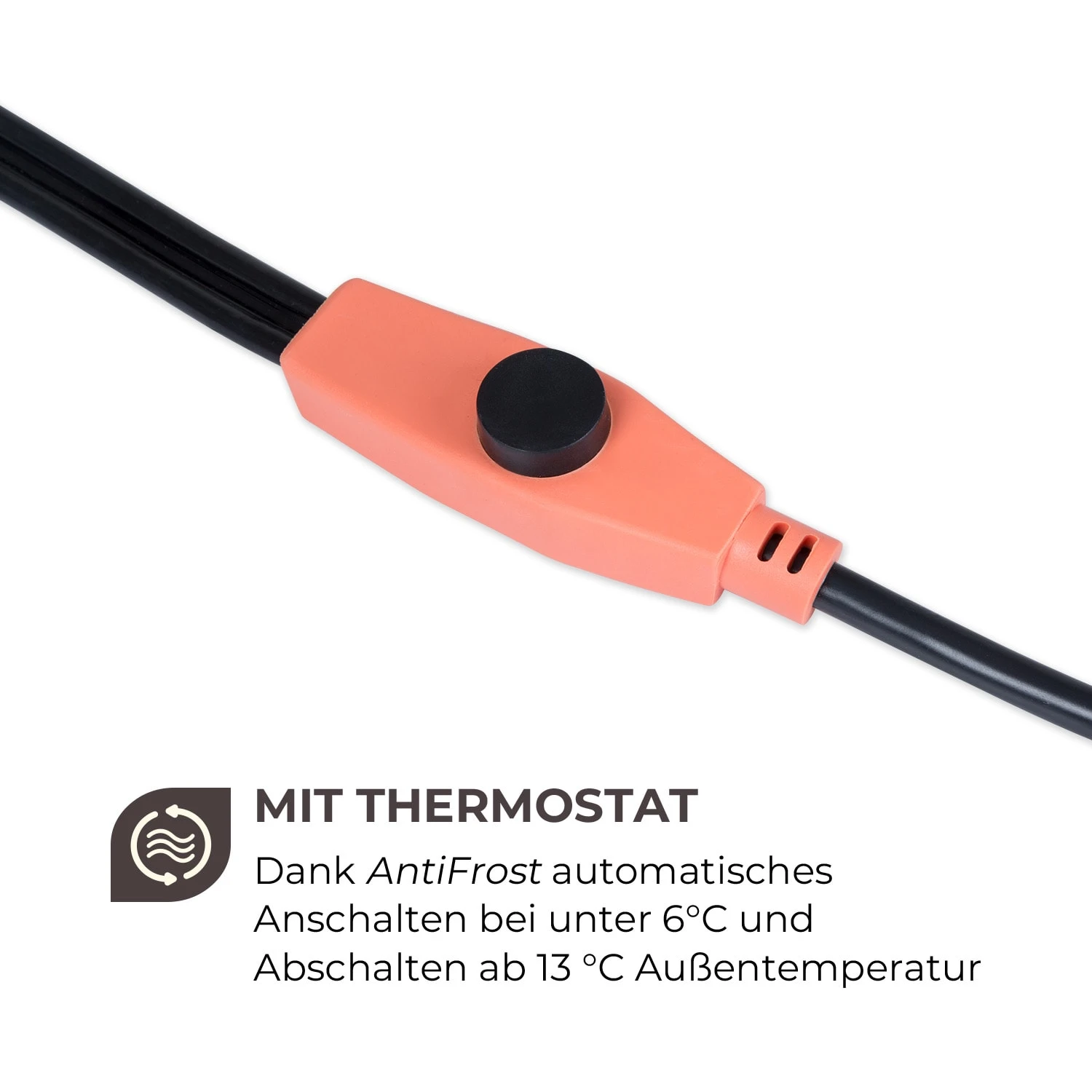 Flow Wire Frostschutzkabel 12m Mit Thermostat IP68 3 Flow Wire Frostschutzkabel 12m Mit Thermostat IP68 – Bild 3