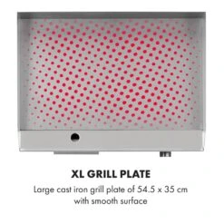 Grillmeile 3000G Elektrogrill 3000W Grillplatte 54,5x35cm Glatt -Gartendekorations Geschäft 10034447 yy 0004 logo Klarstein Grillmeile 3000G Pro Elektrogrill glatt